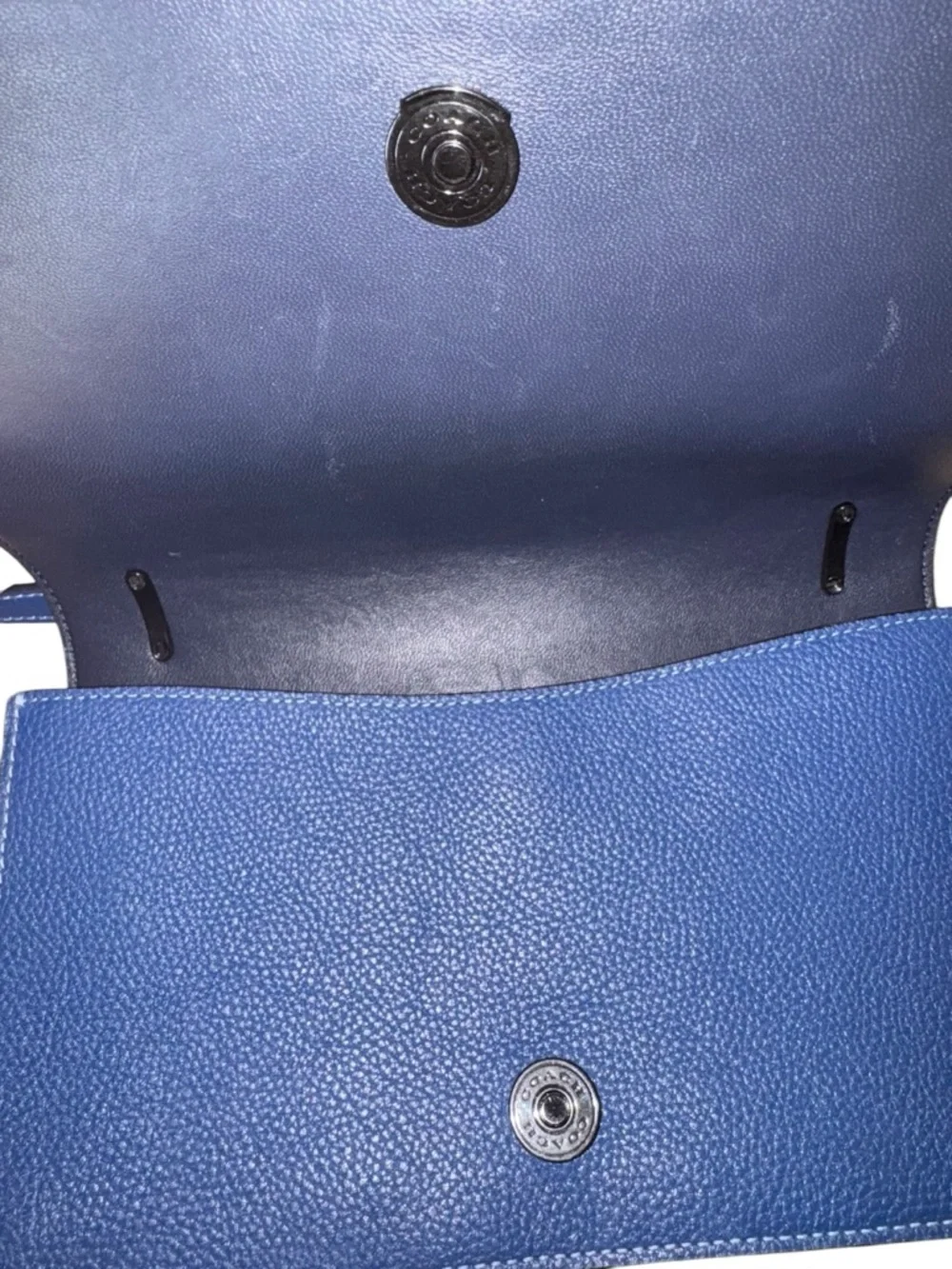 Coach Camille blue crossbody bag NWOT - Picture 7 of 11